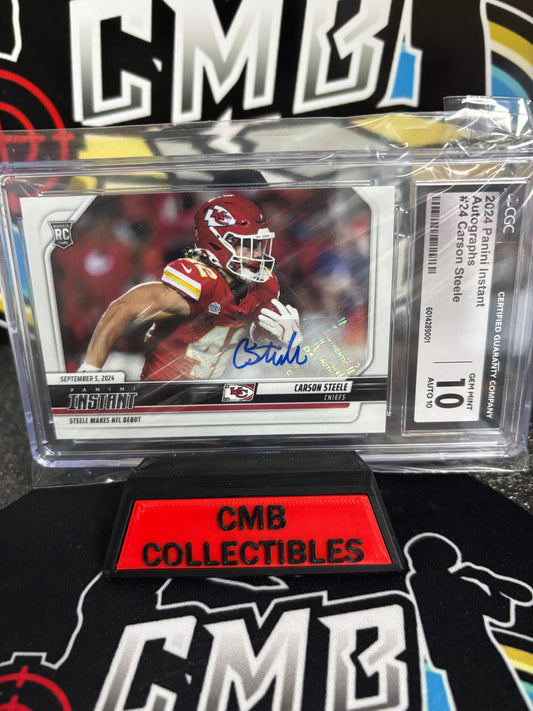 2024 Panini Instant Carson Steele Auto! CGC Graded 10/10!