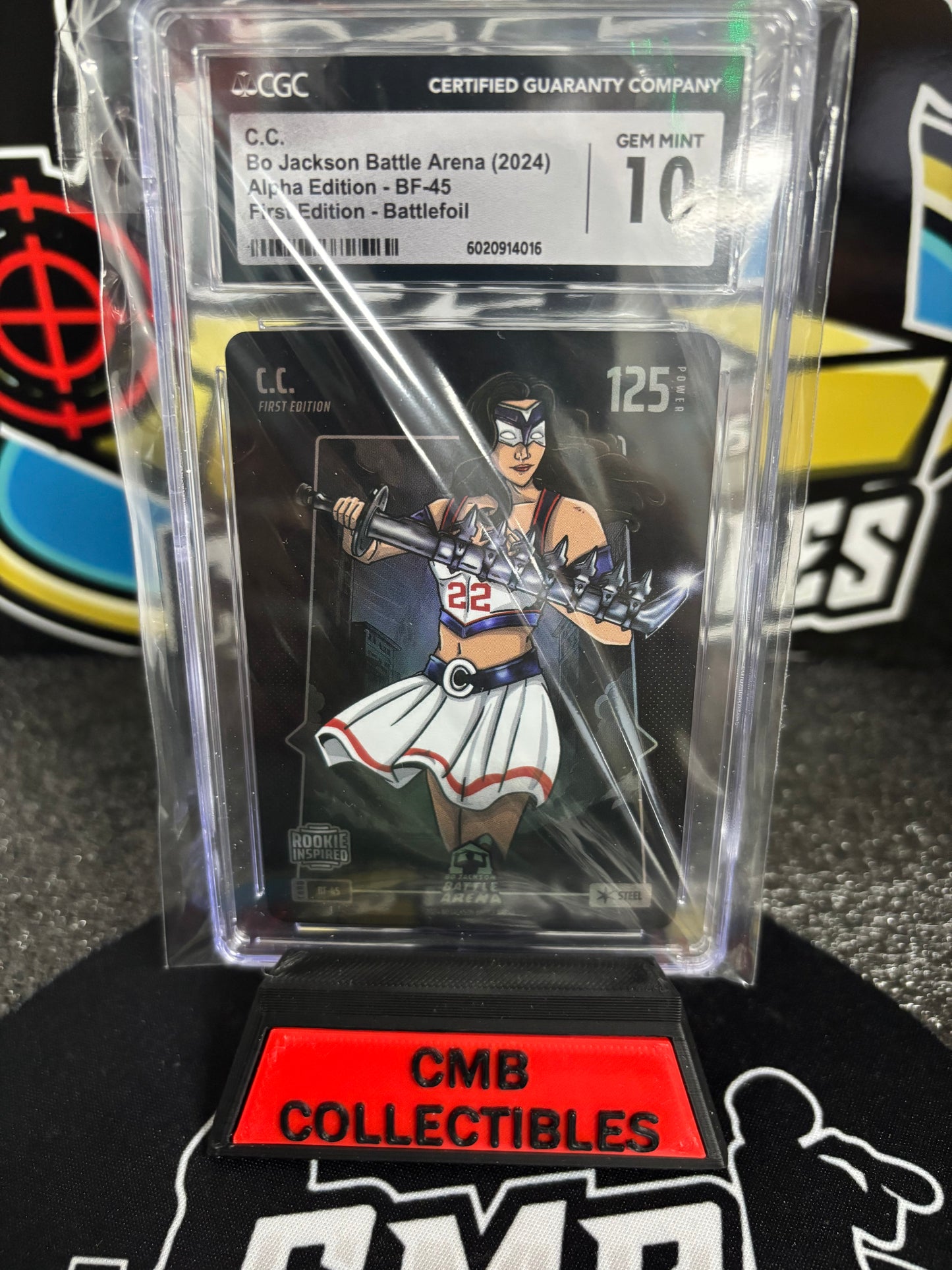 2024 Bo Jackson Battle Arena C.C. First Edition Battle foil. Caitlin Clark. BF-45. Graded CGC 10!