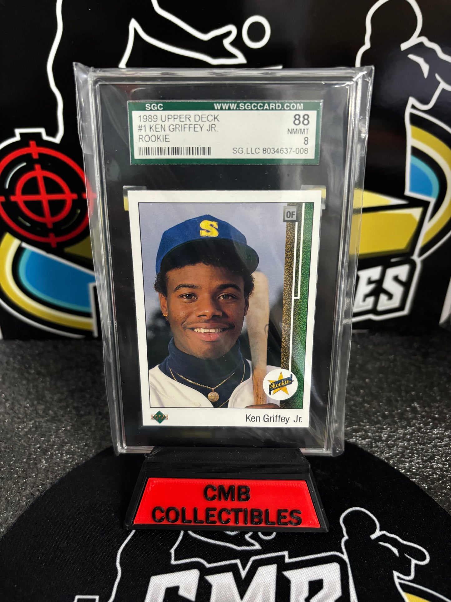 1989 Upper Deck Ken Griffey Jr. #1 RC! Graded SGC 8!