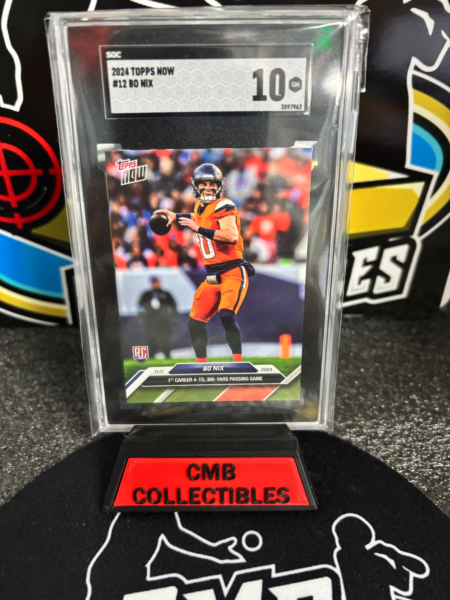 2024 Topps Now Bo Nix RC SGC 10!
