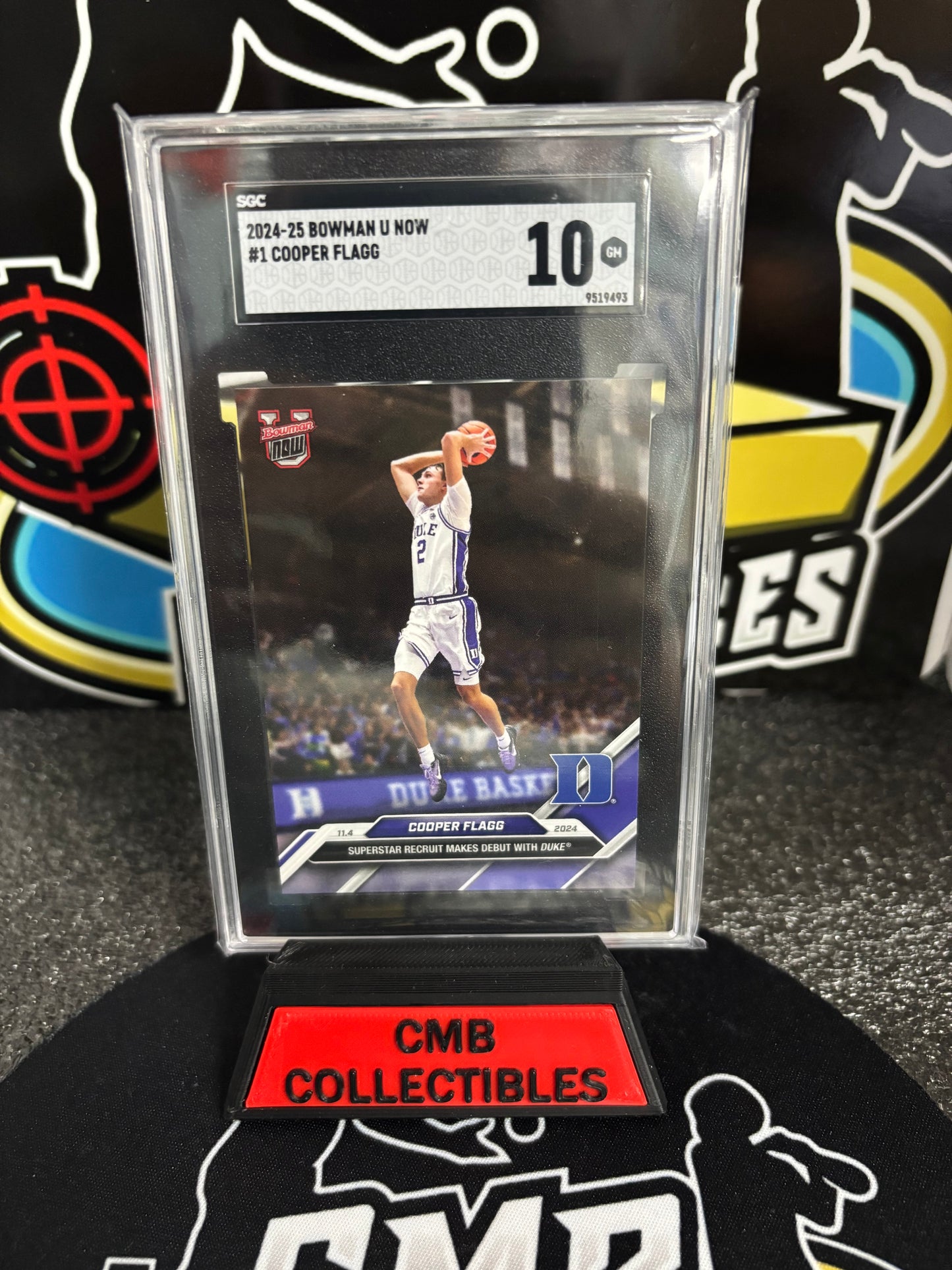 2024-25 Bowman U Now Cooper Flagg #1 Graded SGC 10!