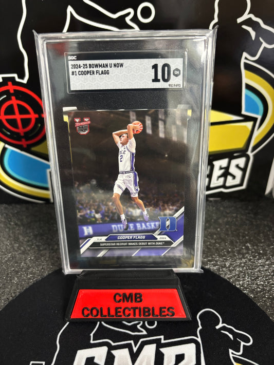 2024-25 Bowman U Now Cooper Flagg #1 Graded SGC 10!