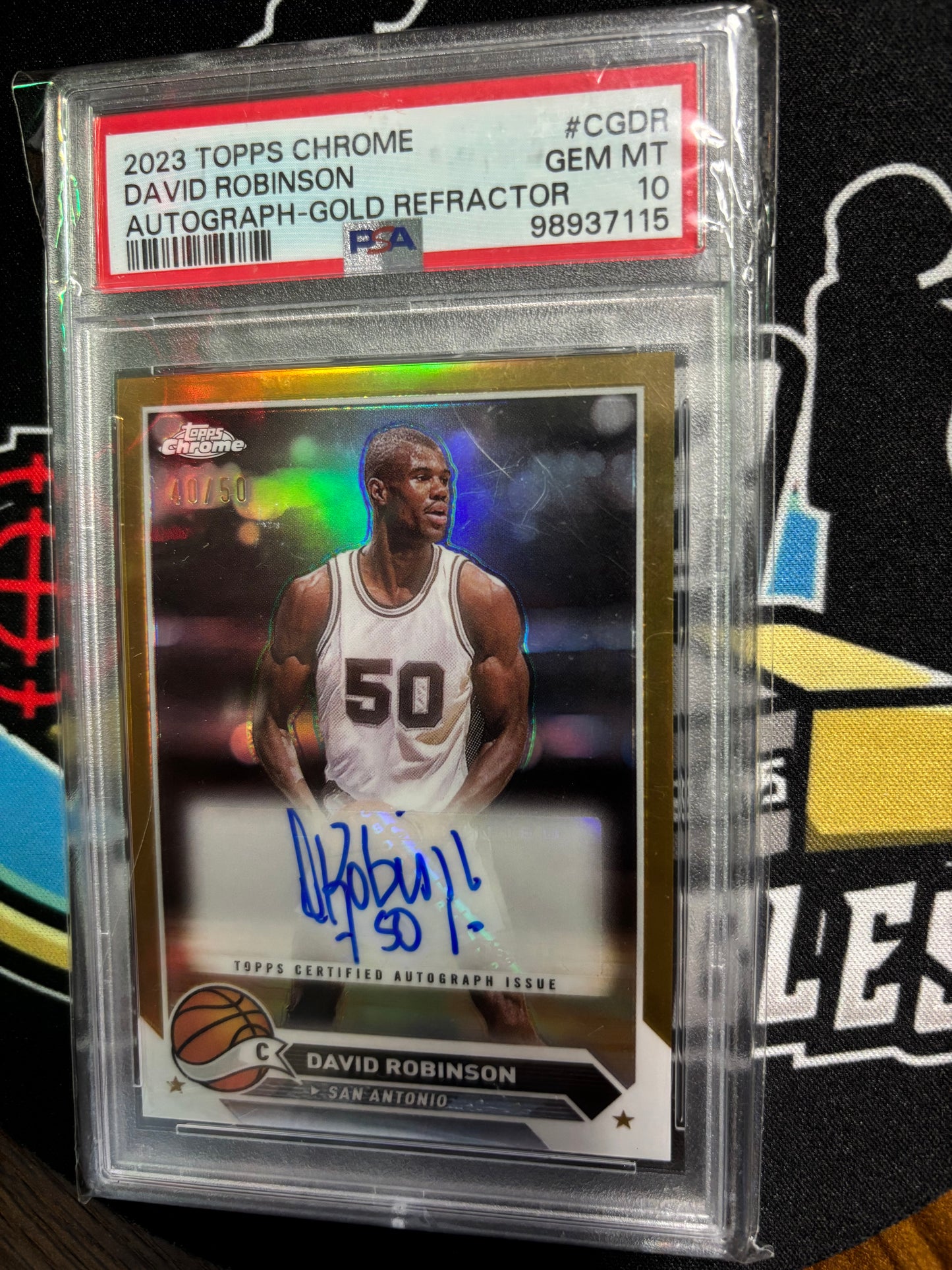 2023 Topps Chrome David Robinson Auto 40/50!
