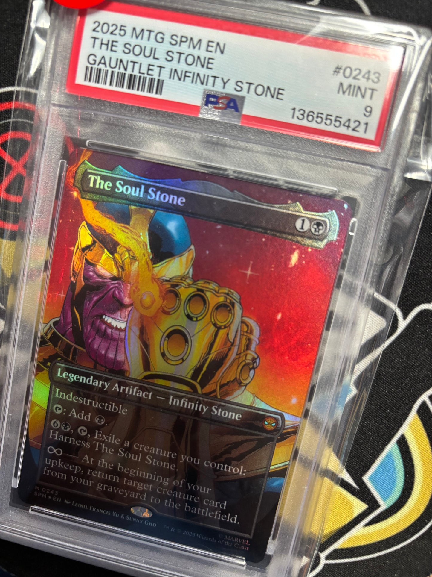 2025 MTG The Soul Stone Gauntlet Infiniti Stone #0243 Graded PSA 9!
