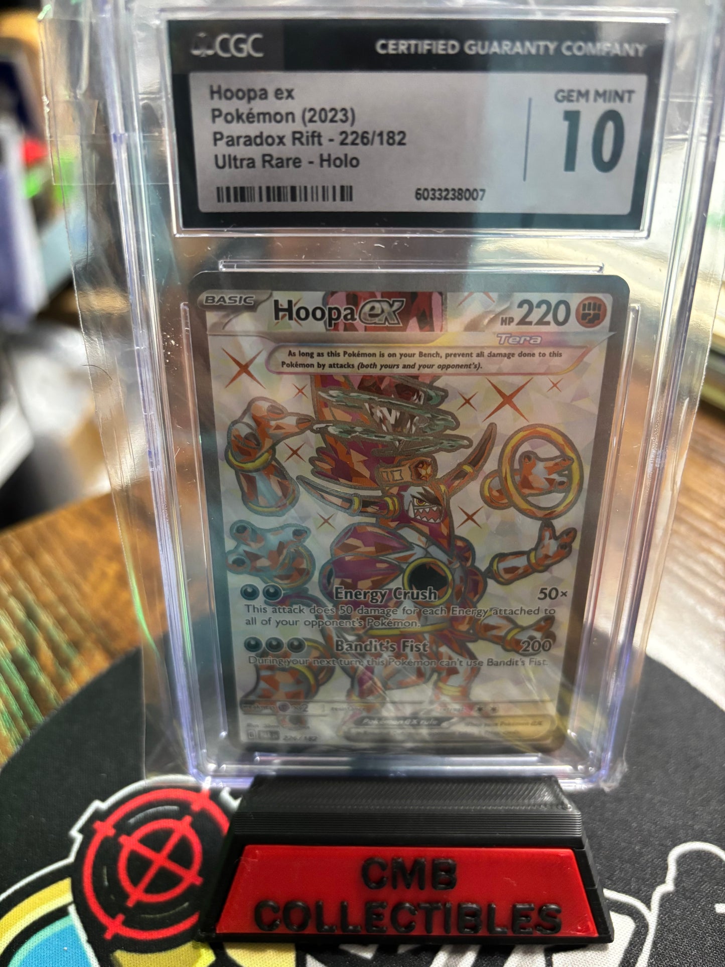 2023 Pokemon Hoopa EX Paradox Rift 226/182 Ultra Rare CGC 10!
