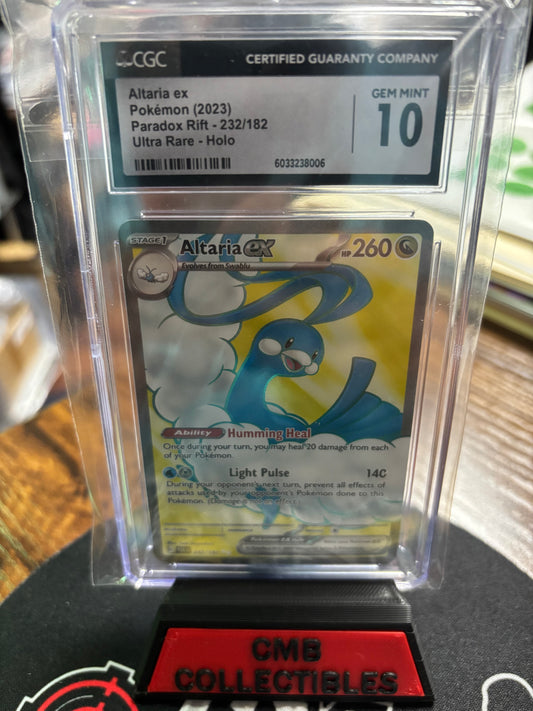 2023 Pokemon Altaria ex Paradox Rift Ultra Raare 232/182 CGC 10!