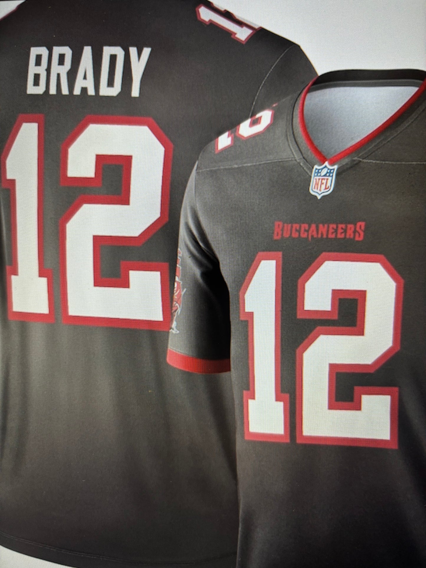 Tom Brady Tampa Bay Buccaneers Nike Alternate Legend Player Performance Top - Pewter