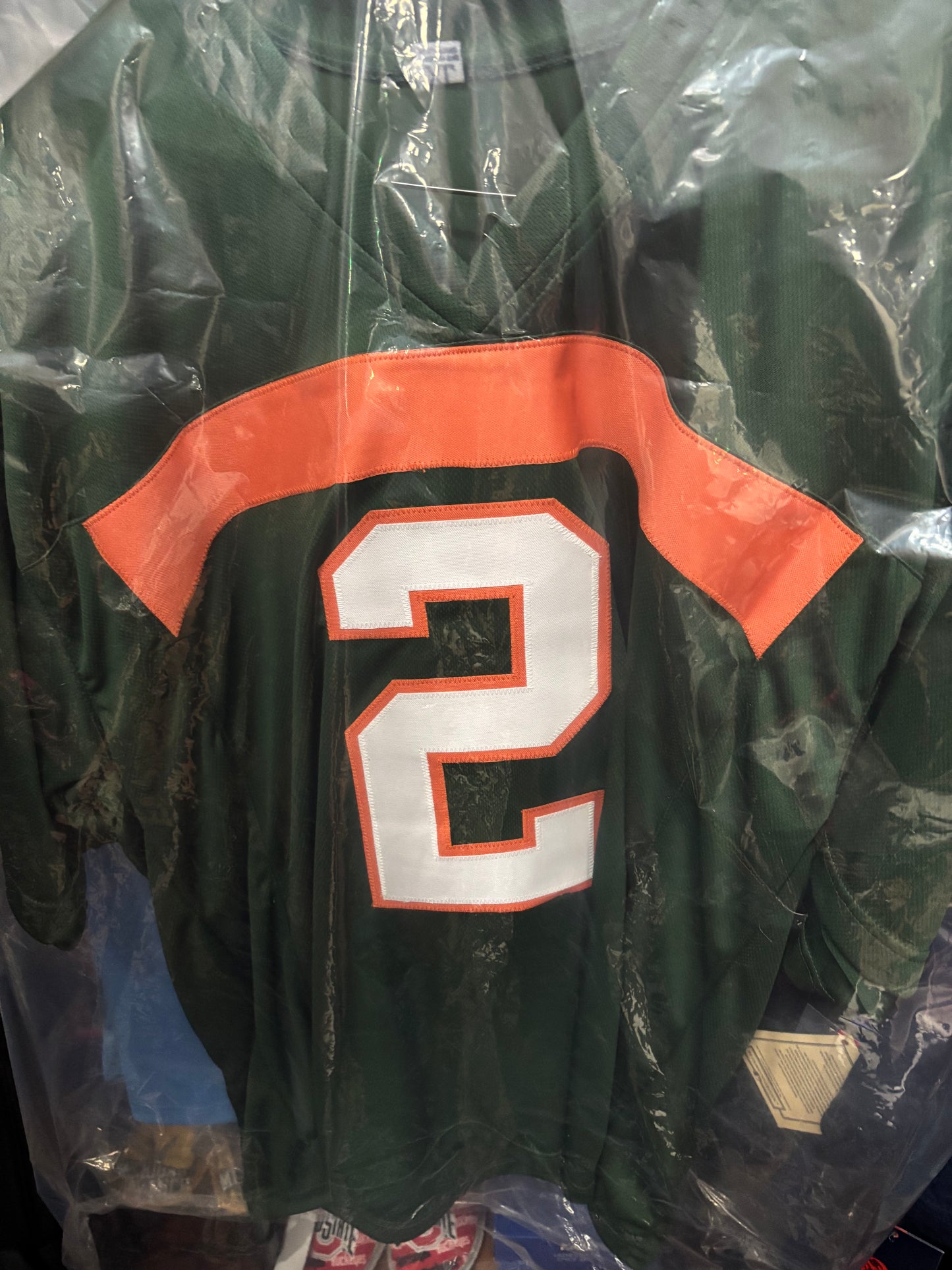 Willis McGahee Miami Hurricanes Autographed Jersey.  Beckett COA!