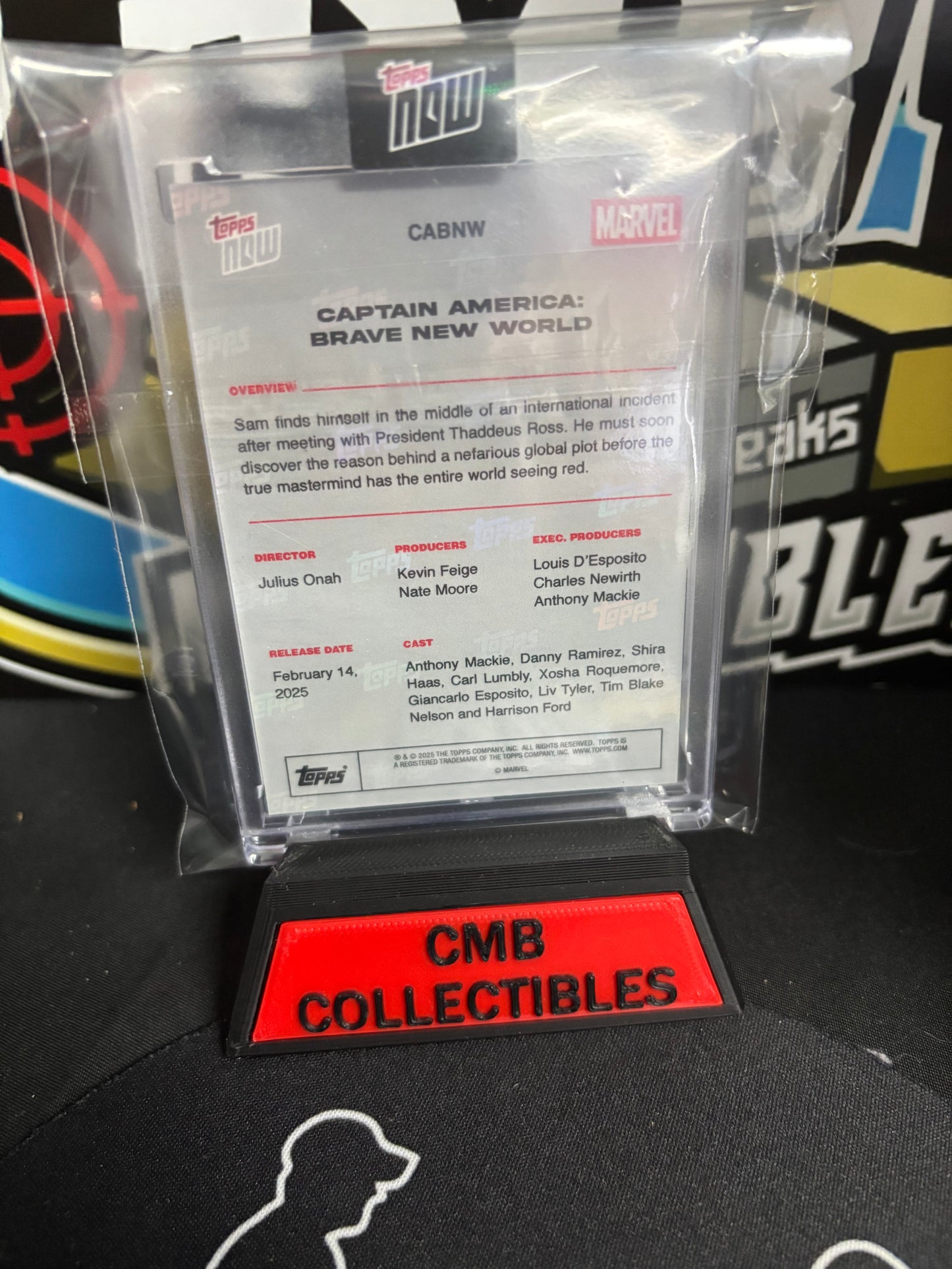 2025 Topps Now Captain America Brave New World. #CABNW. Encased!