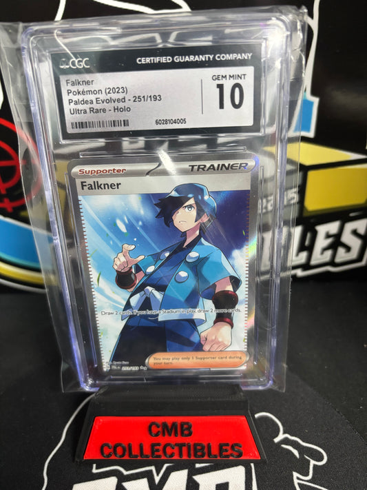 2023 Pokemon Falkner Ultra Rare Holo CGC 10!
