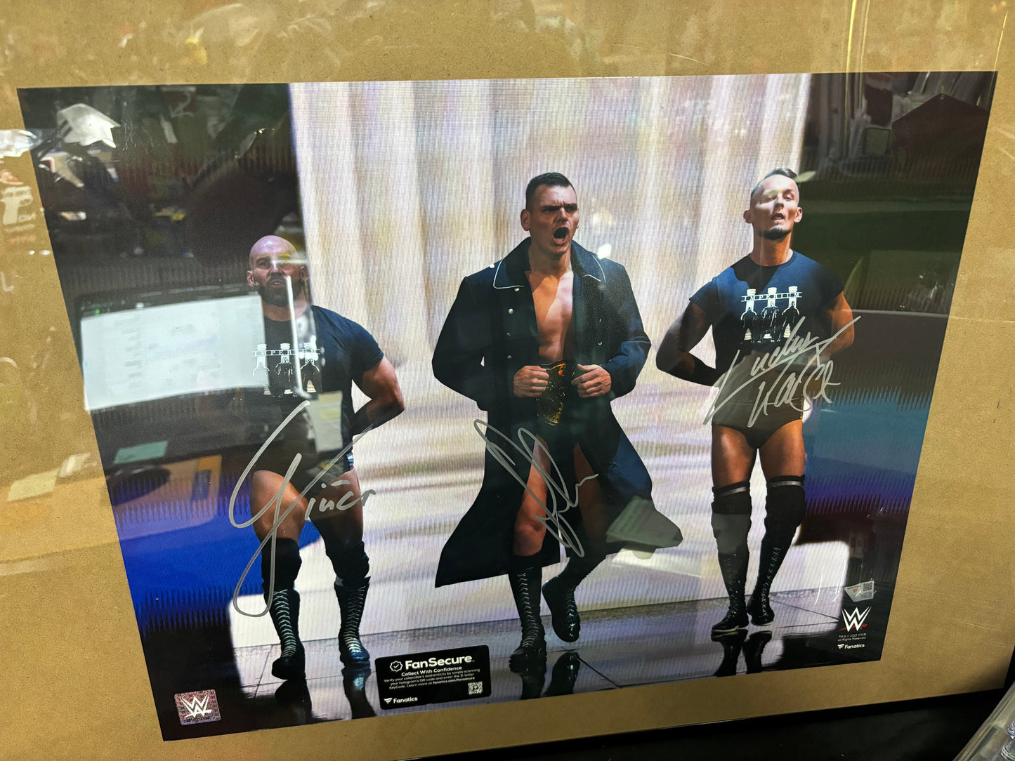 Imperium WWE Multi-Signed Fanatics Authentic 16" x 20" Entrance Photograph. Framed.