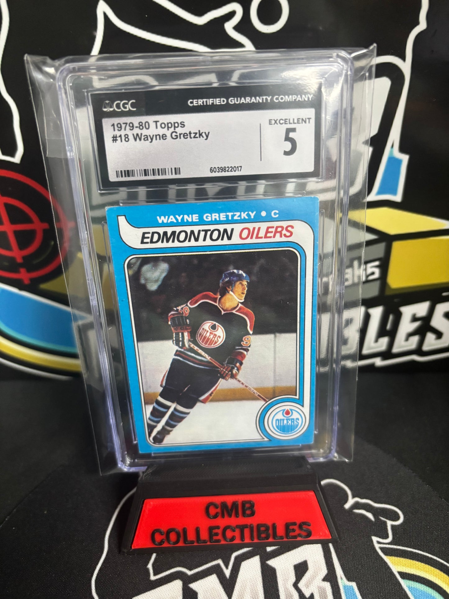 1979-80 Topps Wayne Gretzky RC #18 CGC Graded Excellent 5!