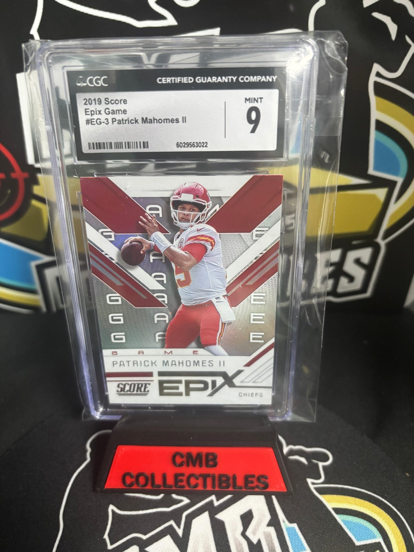 2019 Score Epix Game Patrick Mahomes #EG-3. CGC 9.
