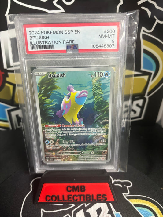 2024 Pokemon Bruxish Illustration Rare SSP EN. PSA 8.
