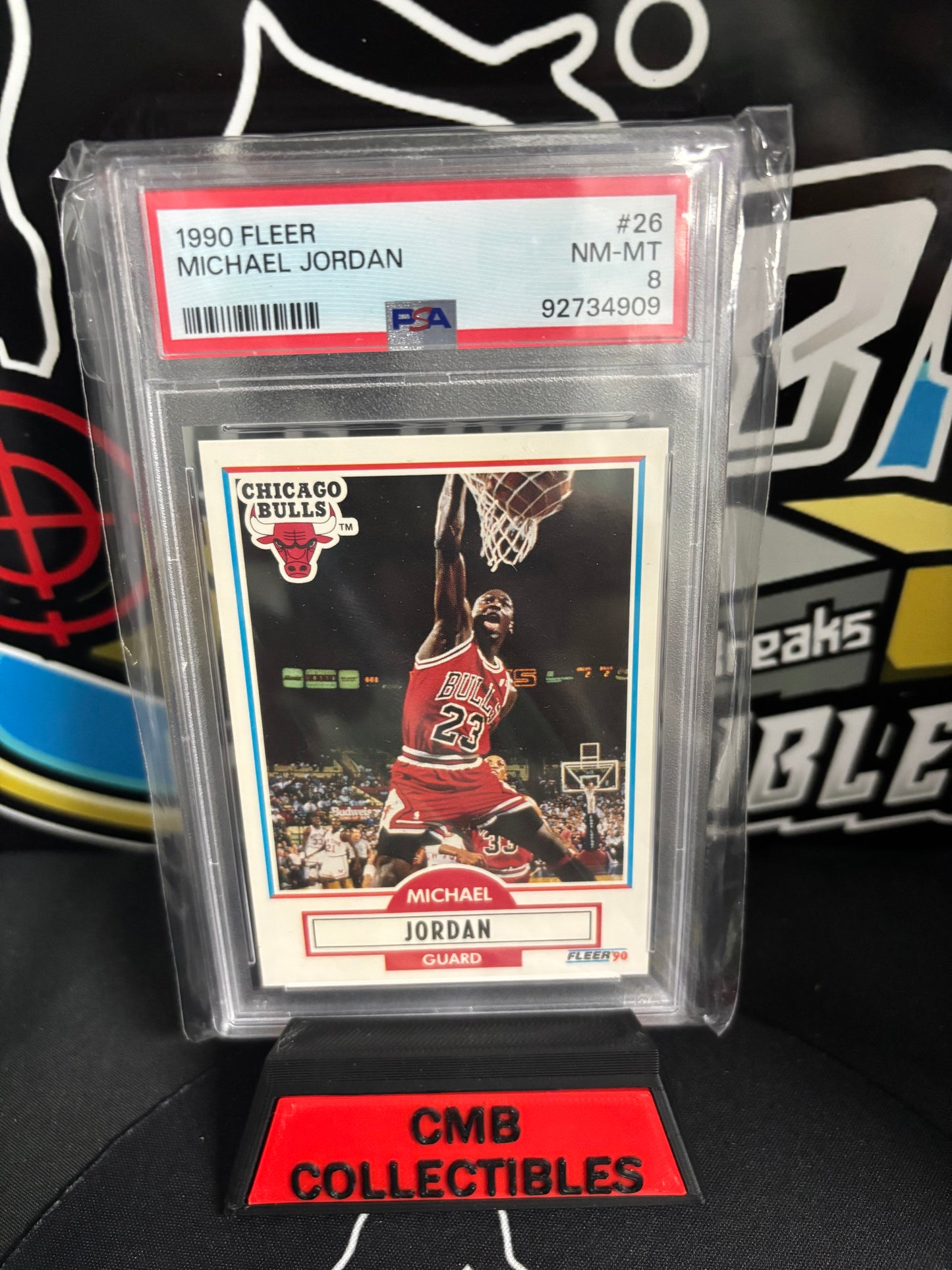 1990 Fleer Michael Jordan #26. PSA 8.