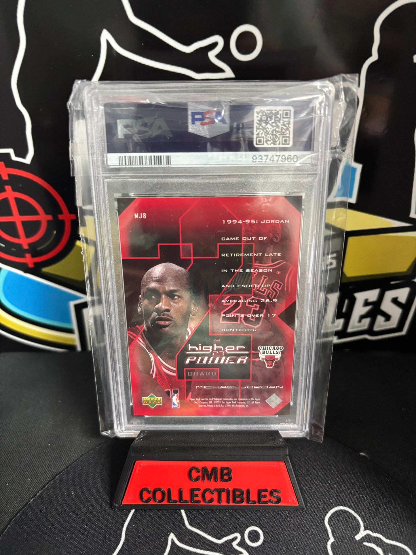 1999 Upper Deck Michael Jordan A Higher Power PSA 7! #MJ8.