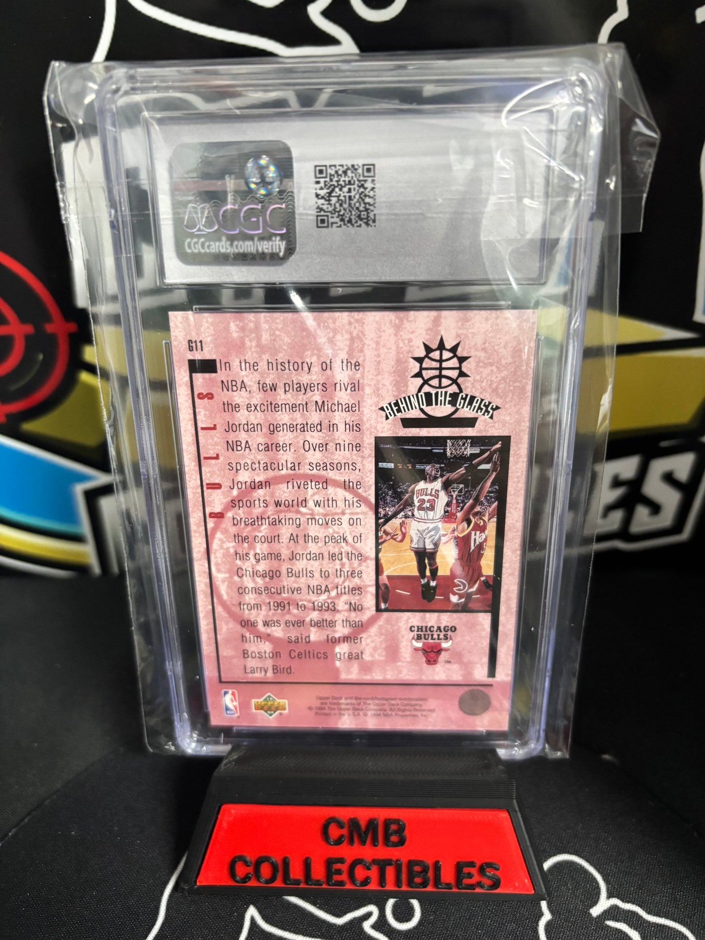 1993-94 Upper Deck SE Michael Jordan Behind the Glass #G11! CGC 8.5!