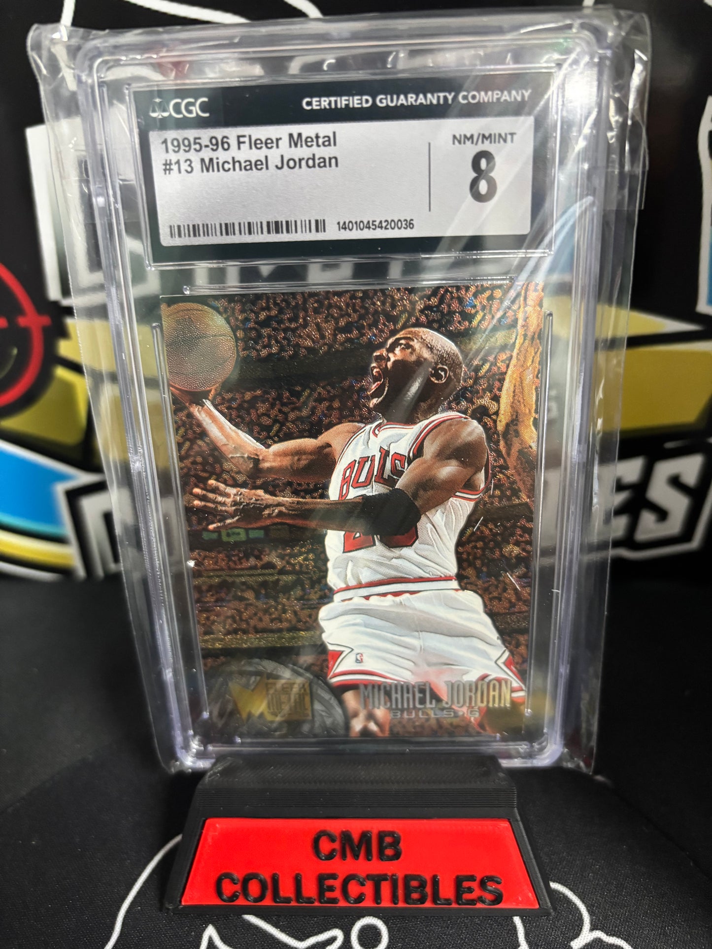 1995-96 Fleer Metal Michael Jordan #13 CGC 8.