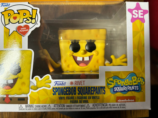 Funko Pop w Purpose Spongebob Squarepants #SE! New!