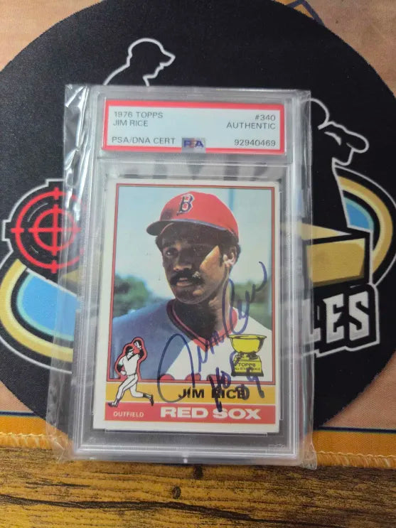 1976 TOPPS Jim Rice PSA Auto