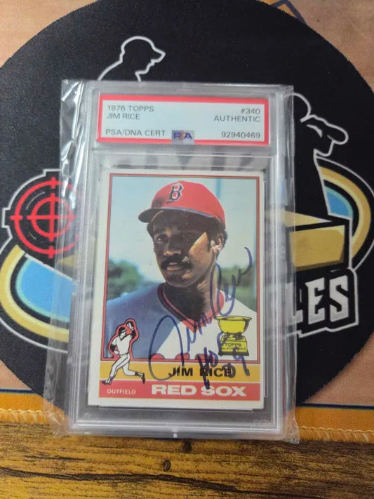 1976 TOPPS Jim Rice PSA Auto