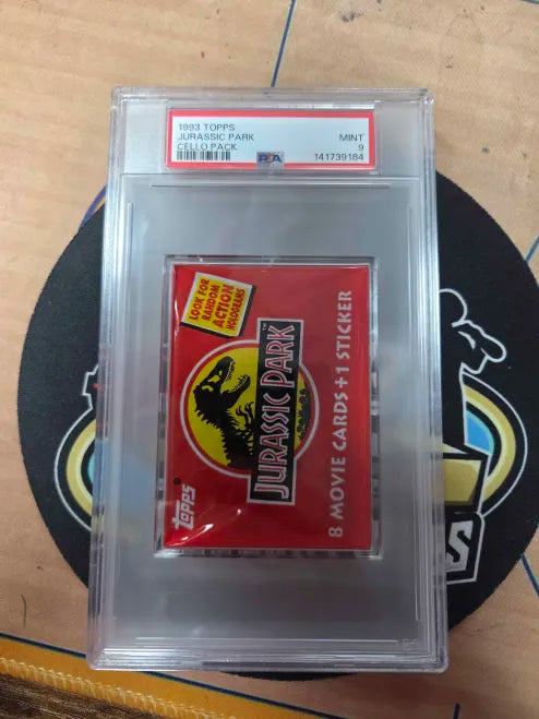 1993 TOPPS Jurassic Park Pack PSA 9