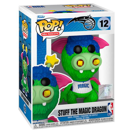 Funko Pop NBA Mascots Stuff The Magic Dragon Orlando Magic #12! New!