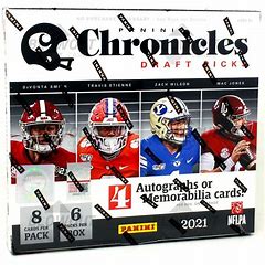 2021 Panini Chronicles Draft Picks Football 4 Autograph Hobby Box. New.