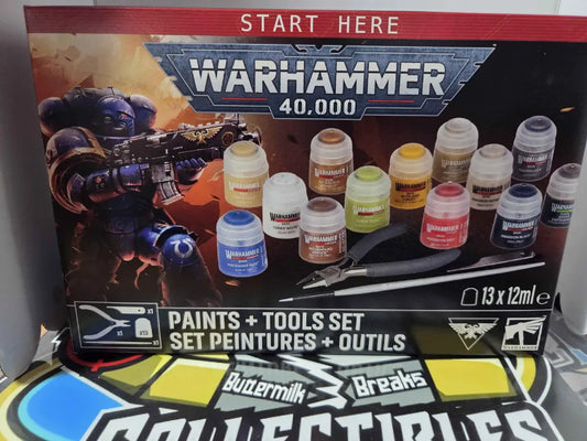 Warhammer 40k Paints + Tools Set