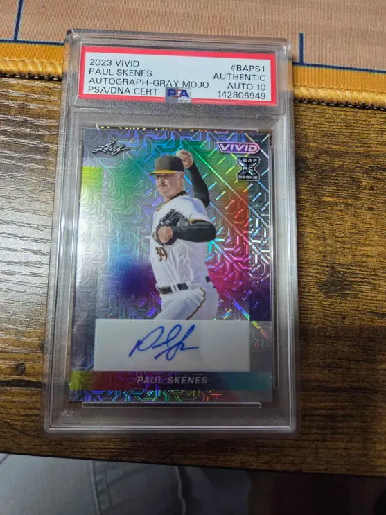 2023 Leaf Vivid Autograph 1/9 Paul Skenes PSA AUTO 10