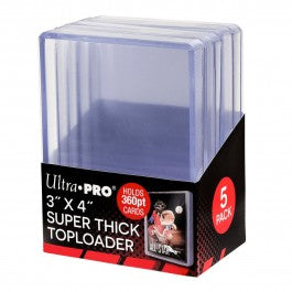 Ultra Pro 3X4 Toploader 360Pt. New. 5ct.