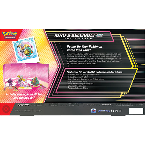 Pokemon Iono’s Bellibolt Ex Premium Collection. New.