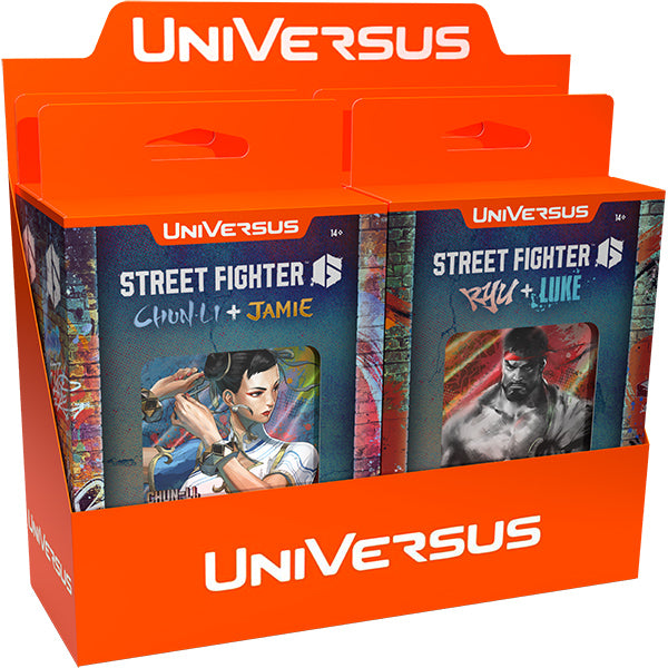 UniVersus CCG: Challenger Series Display- Street Fighter Decks.