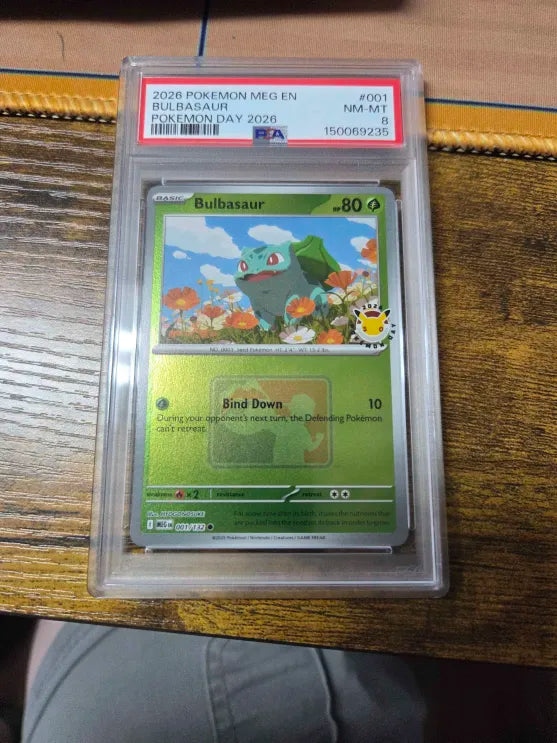 2026 Pokemon Day Bulbasaur PSA 8