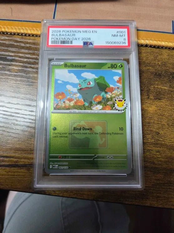 2026 Pokemon Day Bulbasaur PSA 8