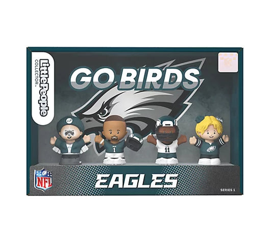 Little Peoples Collector Eagles GO BIRDS Sealed NFL Set. New.