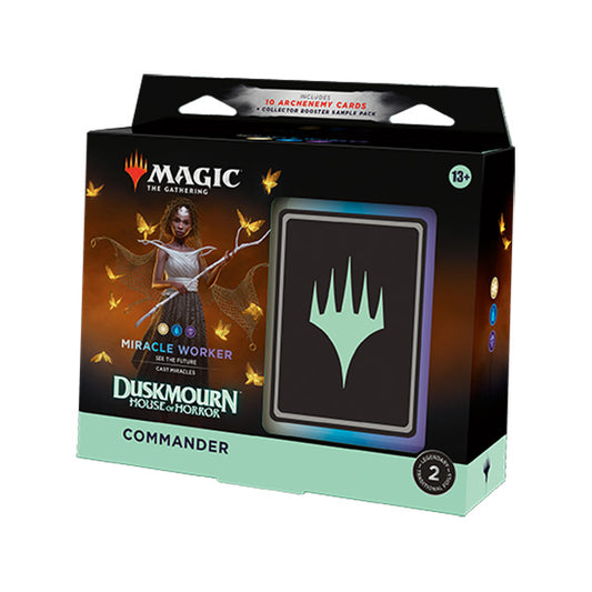 Magic The Gathering: Duskmourn House of Horror Commander Deck Reprint. Miracle Worker. New.