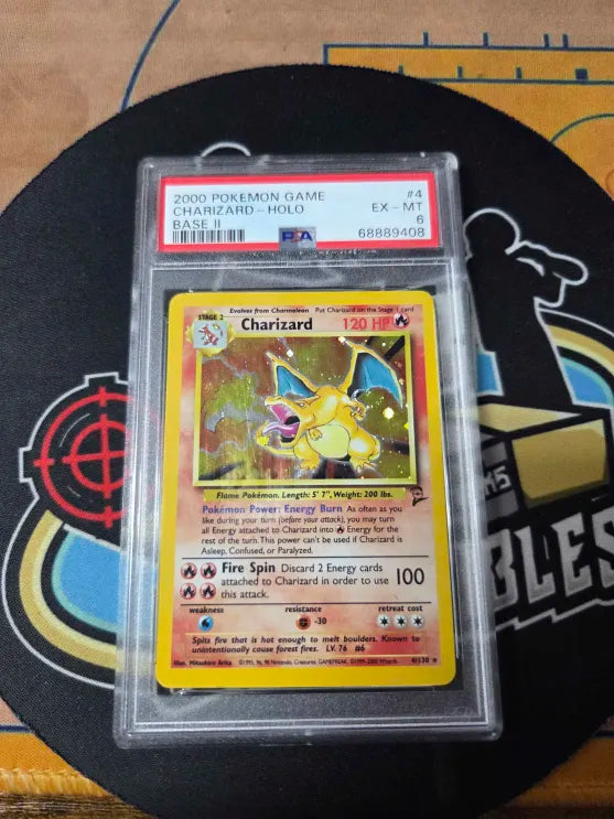2000 Pokemon Charizard Holo PSA 6