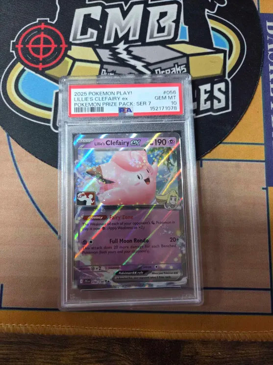 2025 Pokemon Lillie's Clefairy EX PSA 10