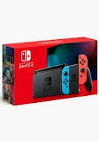 Nintendo Switch with Neon Blue and Neon Red Joy-Con. New.