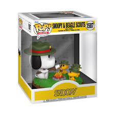 Funko Pop Peanuts Snoopy & Beagle Scouts Deluxe Pop #1587! New!