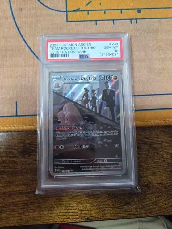 2026 IR Team Rocket's Dugtrio PSA Gem Mint 10