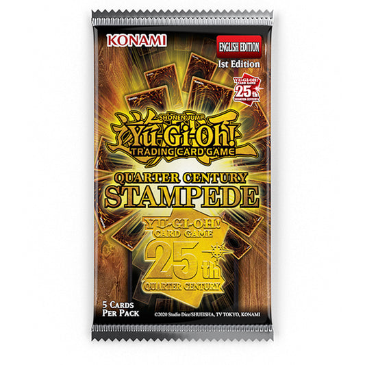 Yu-Gi-Oh: Quarter Century Stampede Booster Pack. New.