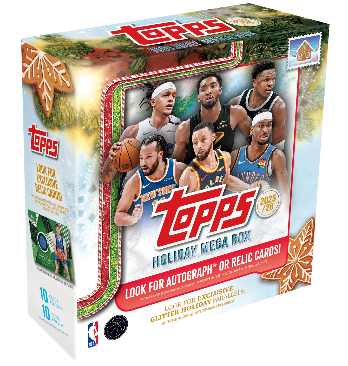 2025/26 Topps Holiday Basketball Mega Box. New. Pre-order with limits.