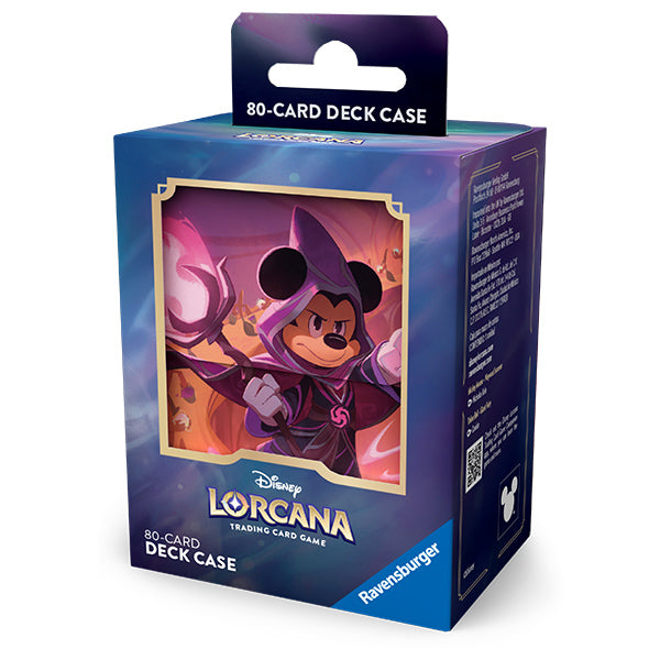 Deck Box: Disney Lorcana- Reign of Jafar- Mickey Mouse, Wayward Sorcerer. New.