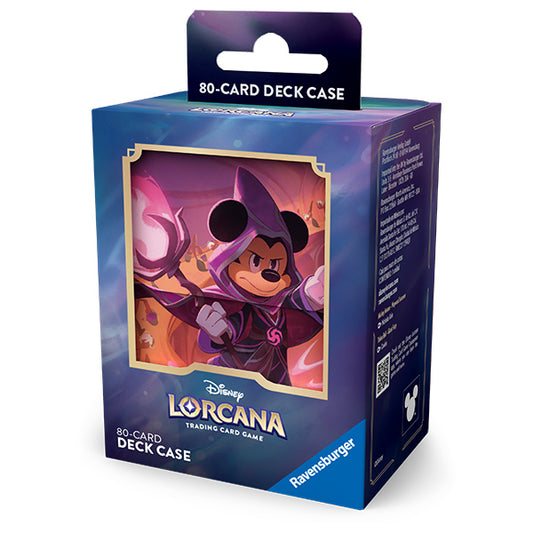 Deck Box: Disney Lorcana- Reign of Jafar- Mickey Mouse, Wayward Sorcerer. New.