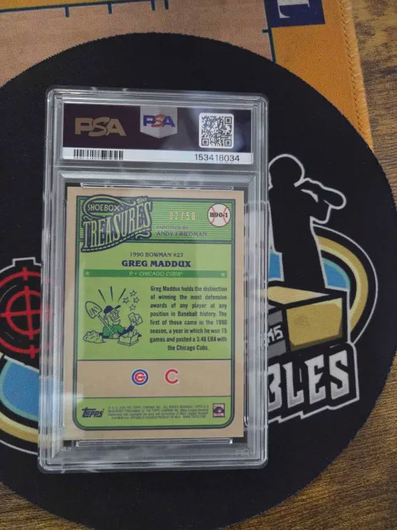 2025 TOPPS 02/50 Greg Maddux PSA Gem Mint 10