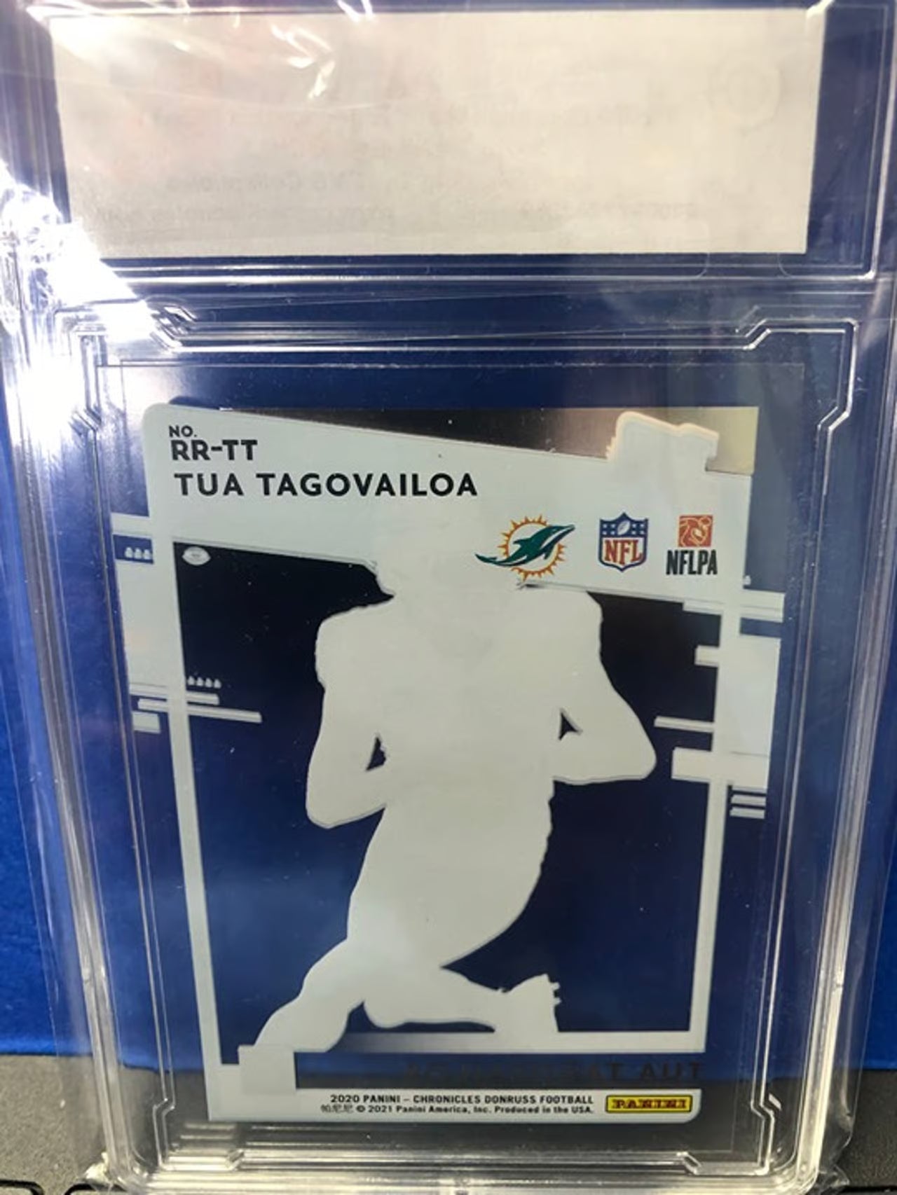 2020 Donruss Clearly Tua Tagovailoa Rated Rookie #RR-TT Graded GEM 10!