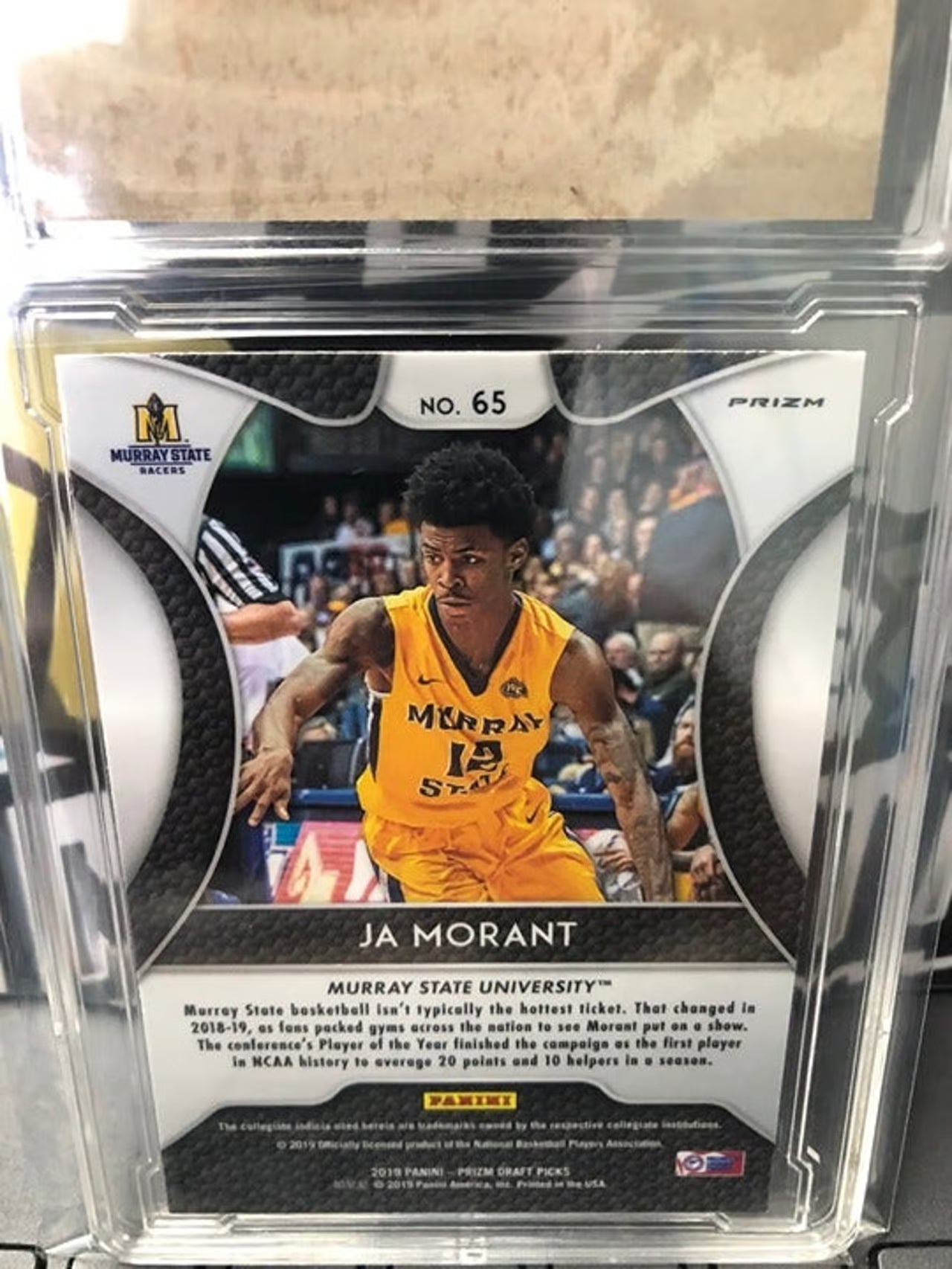 2019 Panini Ja Morant Pink Pulsar Prizm #65 RC Graded GEM 10!