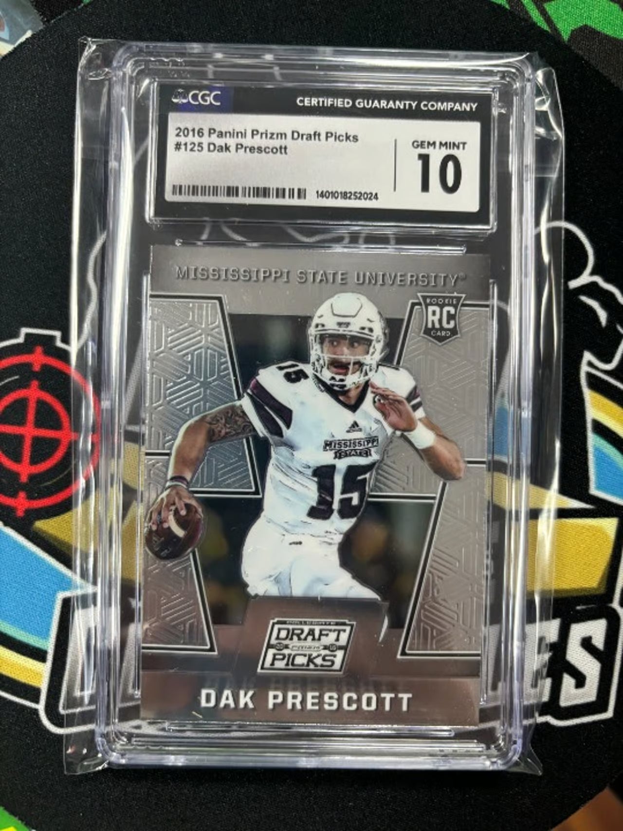 2016 Panini Prizm Drat Picks Dak Prescott RC #125 Graded CGC 10!